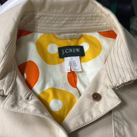 J. Crew Tan Trench Coat - Picture 8 of 10